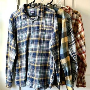 Patagonia’s Men’s Long-Sleeved Lightweight Fjord Flannel Shirt - XL (STY54020)